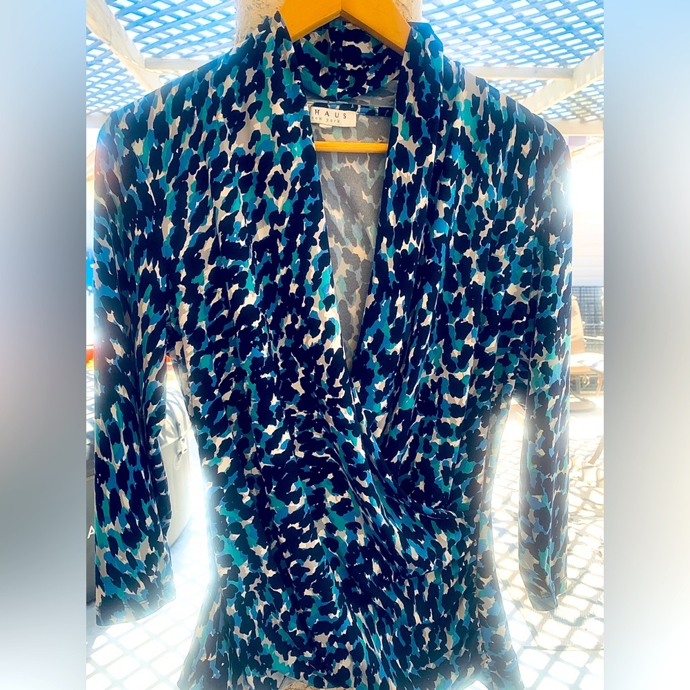 Beautiful Blue Chaus Blouse